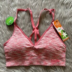 Kindly Yours Seamless Scoop Bralette Womens Size Medium Pink Wireless Bra